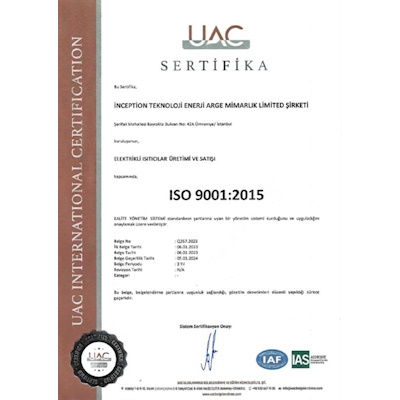 ISO 9001:2015  BELGESİ