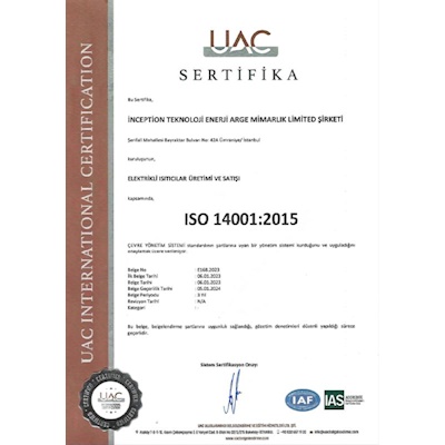 ISO 14001:2015  BELGESİ