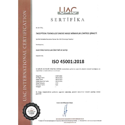 ISO 45001:2018  BELGESİ